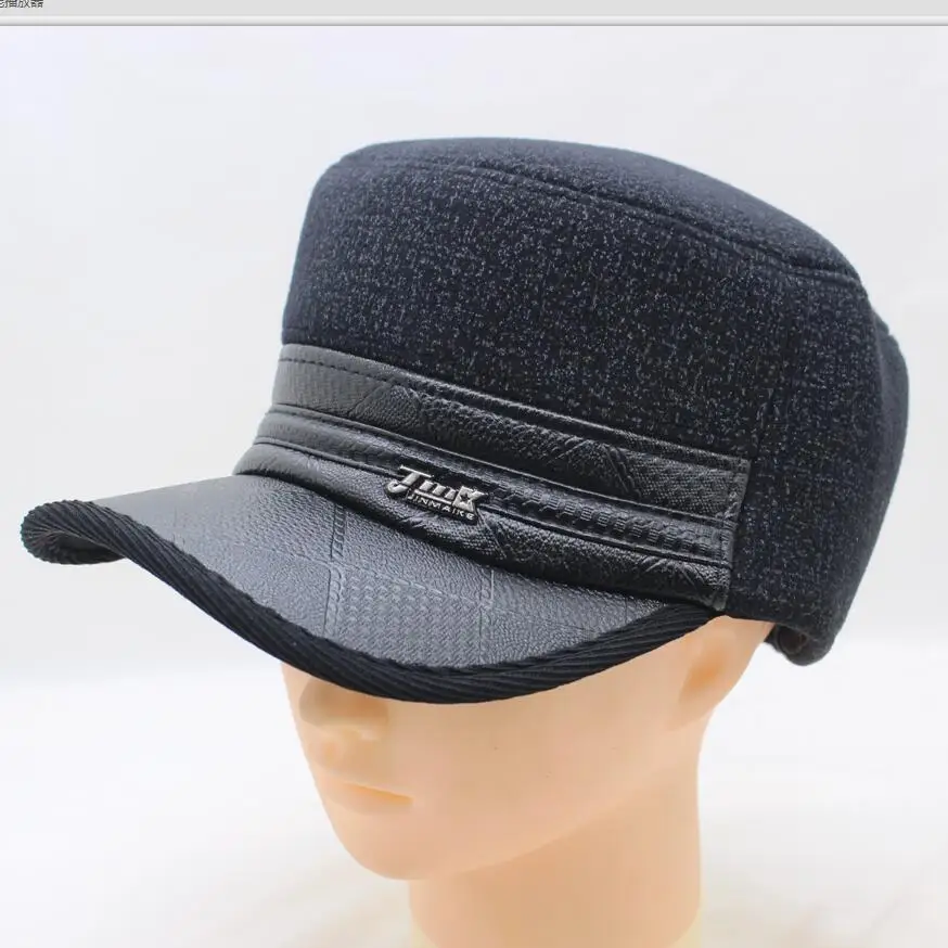 2018 Winter Men's Warm Baseball Caps With Ear Flaps In Cold Weather