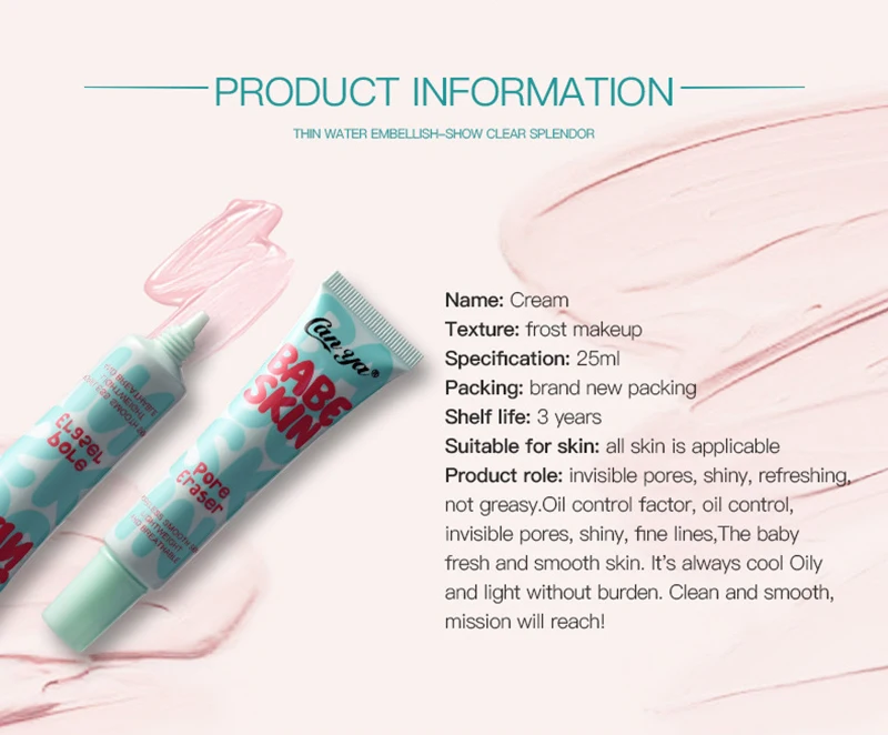 

New Face Makeup Primer Foundation 30Ml Brighten Correcting Pore Concealer Moisture Oil-Control Face Make Up Base