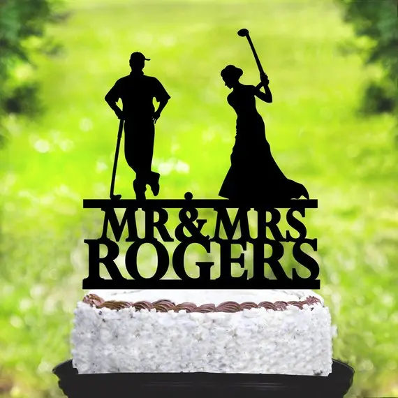 Golf Wedding Cake Topper Wedding Cake Topper Cake Topper Golf