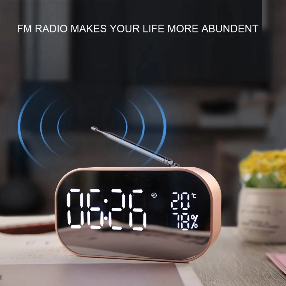 Bluetooth Колонка со светодиодный подсветкой и будильником|Портативные колонки| |