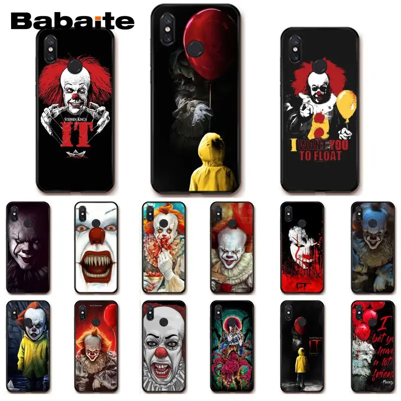

Babaite Clown Float It Cartoon Comic It Thriller Film Phone Case for Xiaomi MiA1 A2 lite F1 Redmi 4X 5Plus S2 Note7 Redmi Note4