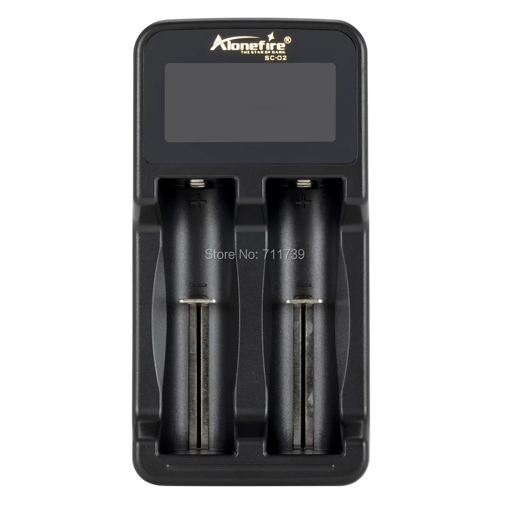 AloneFire SC-02 18650 18500 батарея зарядное устройство для литий-ионный Ni-MH Ni-CD 10440 14500 16340 AA AAA AAAA 3,7 в 1,2 в ЖК-дисплей батарея зарядное устройство