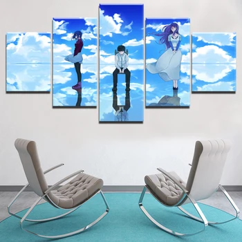 

Modern Canvas Painting Modular Frame HD Printed 5 Pieces Anime Tokyo Ghoul Abstract Landscape Picture Home Decor Wall Art Poster