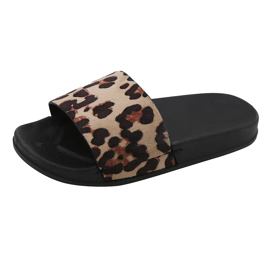 

SAGACE Ladies Shoes Sexy Outside Flip Shose Women Summer Retro Rome Leopard Slipper Fashion Casual Home Slippers Beach Shoes