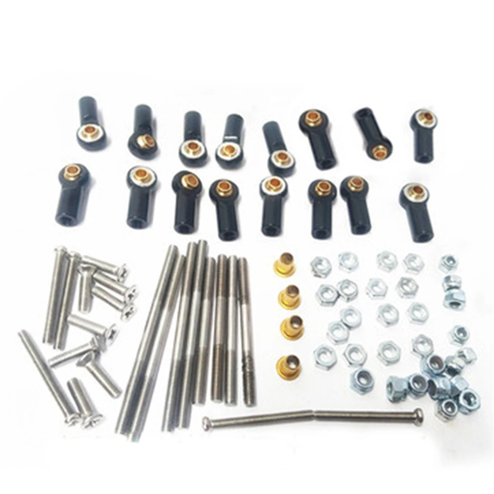 

Upgrade Nylon / Metal Ball Tie Rod for MN Model 1:12 D90 D91 RC Car Spare Parts 8 Nylon / Metal Black / Silver Ball Tie Rods Set