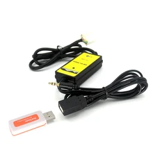 USB + AUX Аудио Кабель Адаптер Автомобильный Цифровой CD-Плеер MP3 Changer Для Honda Accord Civic Odyssey