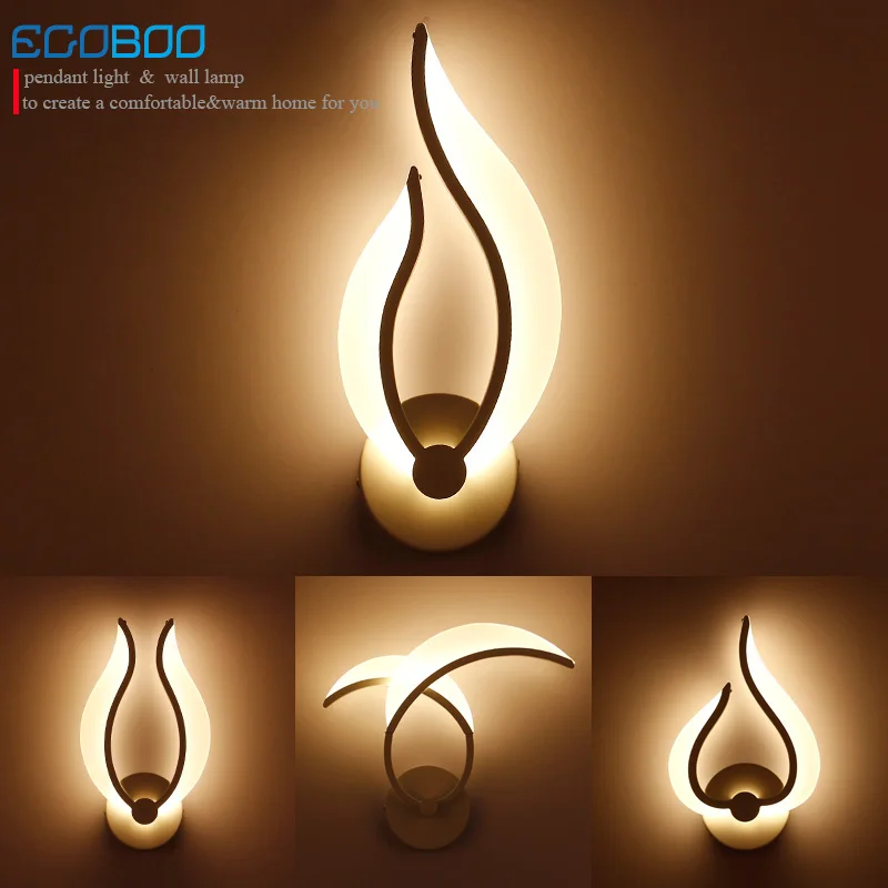 EGOBOO NEW Brief LED Wall Lamp 9W Modern Sconces lights in bedroom as Bedside lamp bedside lamps