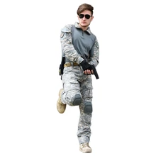 Открытый CS экипировать мужчин t лягушка костюм с защитной экипировкой Мужская походная тактическая куртка Армейский Камуфляж Кемпинг Треккинг тренировочные костюмы