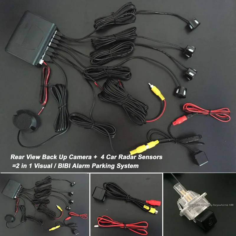 For MB Mercedes Benz C Class W204 2012 2013 2014 Parking Sensors + Rear