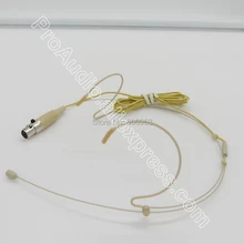 Реальные фотографии Pro всенаправленный бежевый ушной крючок миниатюрная гарнитура с микрофоном для Shure беспроводной Hewd изношенный микрофон системы фото самостоятельно