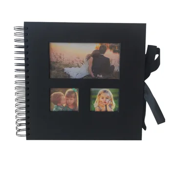 

Photo Album Classic Coil Design Three-window 40 Sheets Album Picture Album Paper Album for Graduation Valentines Day