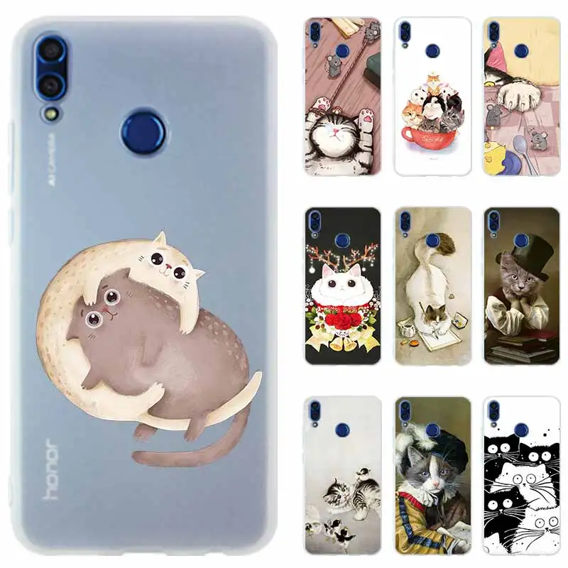 Забавный чехол для телефона Pat Cat Art Honor 20i 10i силиконовый Huawei 10 9 lite 8a 8X x10 9a 7A Pro 30 30s |