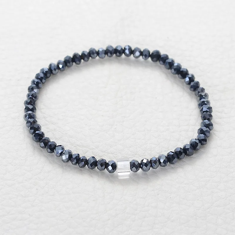 Glass Crystal Beaded Rope Distance Bracelet - Image 4