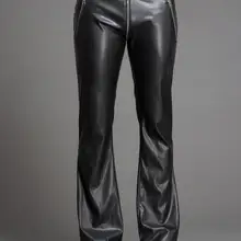 29-40 Горячая весна/осень Мужская Новая мода досуг личности молнии pu кожа спикер брюки