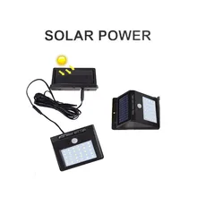30/48/55 split painel de leds luz solar powered lâmpada led motion sensor lâmpada ip65 à prova d’ água ao ar livre para de segurança de parede rua deck