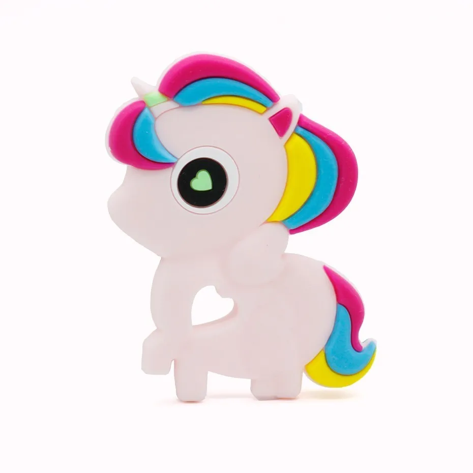 

Horse Silicon Beads Baby Gift Teething Care Food Grade Silicone Toy Teether Colar Mordedor 1pcs Hot Cartoon Bpa Free Teethers