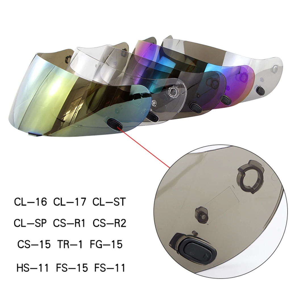 Full Face Motorbike Helmet Visor for HJC HJ-09 CL-15 Helmets Lens Shield UV Rays Protection Offer Great Air Circulation