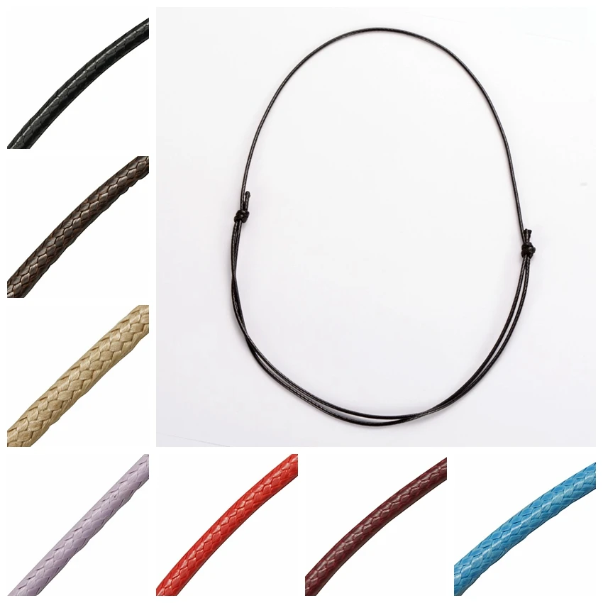 50 шт. аксессуары для бисероплетения сделай сам 1 5 мм|waxed cord necklace|cord necklace50 pcs |