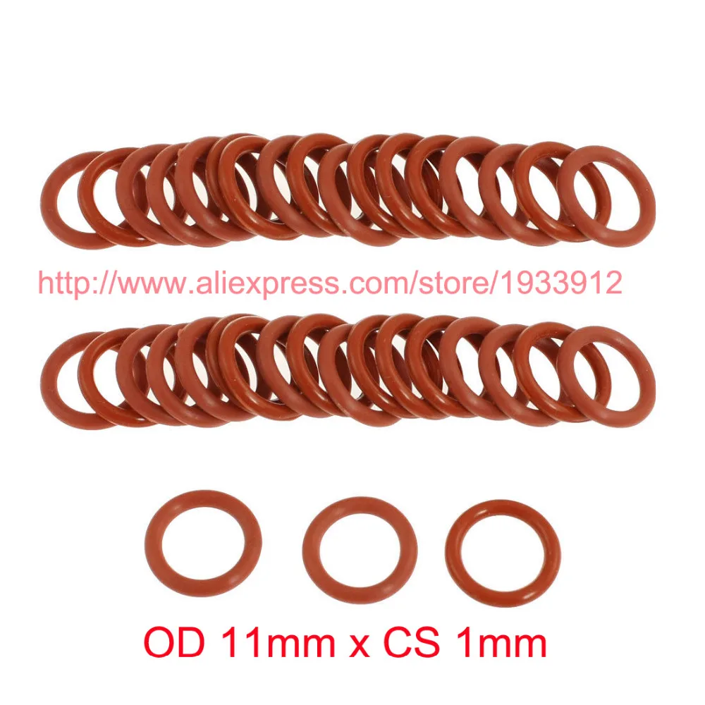 Силиконовое резиновое уплотнительное кольцо OD 11 мм x CS 1 кольцо|oring seal|rubber o ringo ring