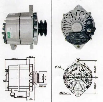 

14V 120A ALTERNAOR JFZ1993A