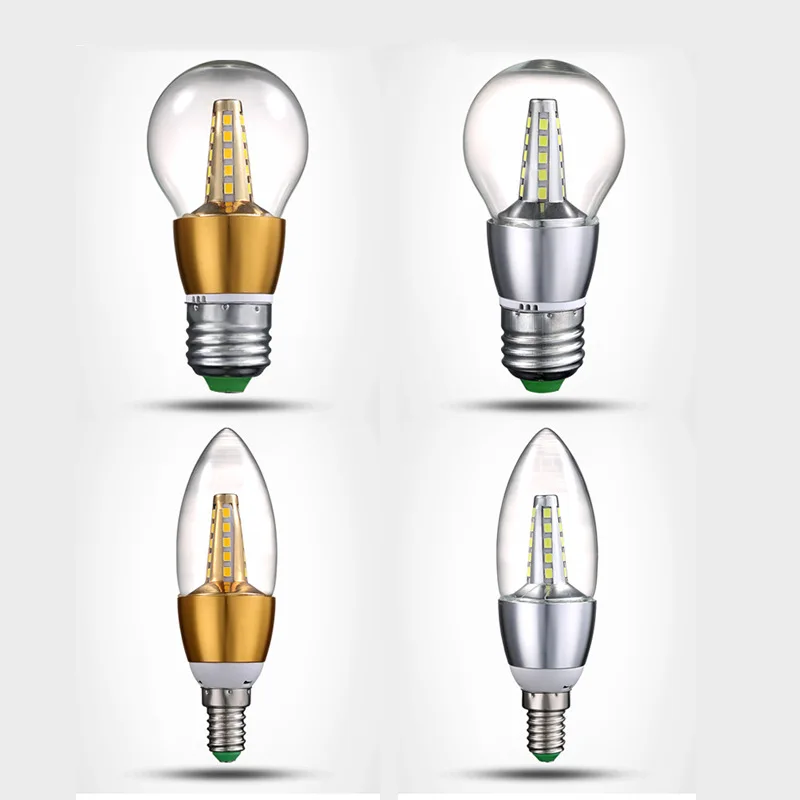 

light color change light bulbs E14 candle lights three color LED ball bubble E27 screw manufacturers direct sales