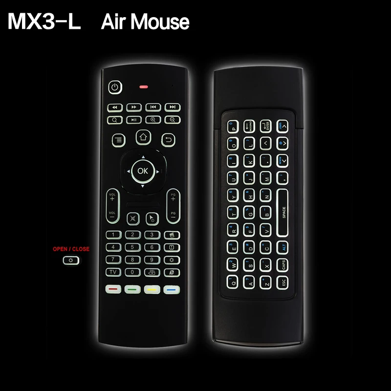 MX3 MX3-L с подсветкой Air mouse умный голосовой пульт дистанционного управления 2,4G RF Беспроводная клавиатура для X96 mi ni Xiaomi mi tv BOX Android tv Box