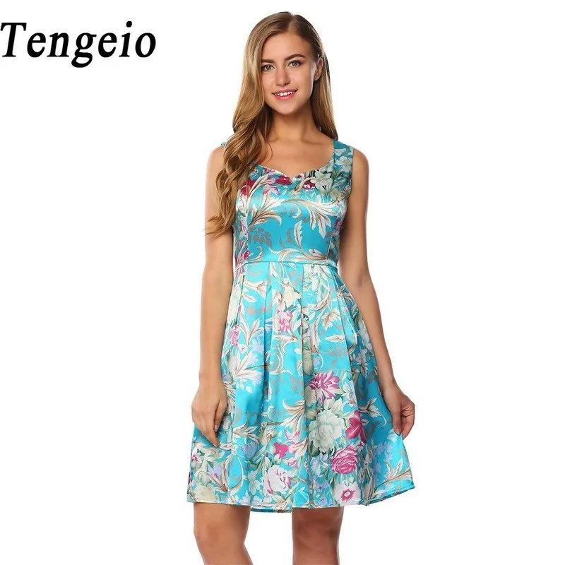 Knee Length Swing Dress