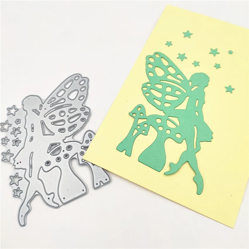 

Angel Girl mushroom Metal Cutting Dies for DIY Scrapbooking Album Paper Cards Maker Decorative Stencils Craft Embossing Die Cuts