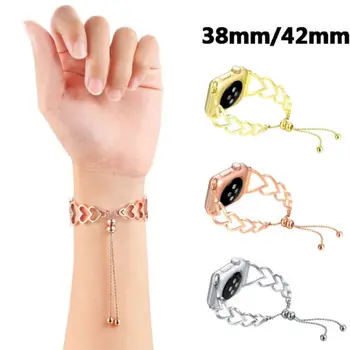 

38mm/42mm Watch Strap Stainless Steel Bracelet Women Watch Band for Apple Watch 1,2,3,4 iWatch Band 3B24