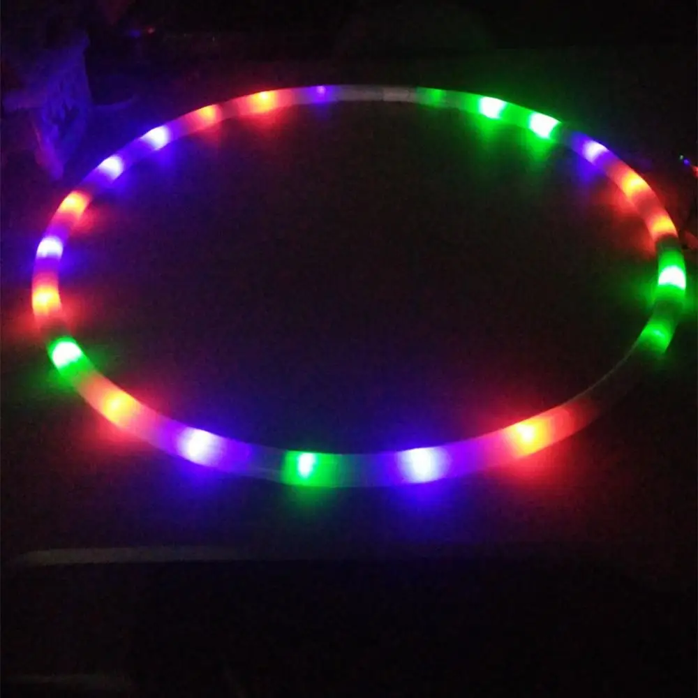 Adeeing светодиодный кольцевой 8 частей съемные свернутые цветные светодиодные лампы Ночник для танцев реквизит для сцены