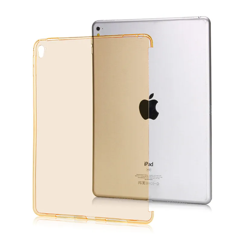 Redlai для iPad Pro 12,9 старый A1584 A1652 TPU Мягкий Прозрачный чехол для телефона силиконовый защитный чехол - Цвет: Золотой