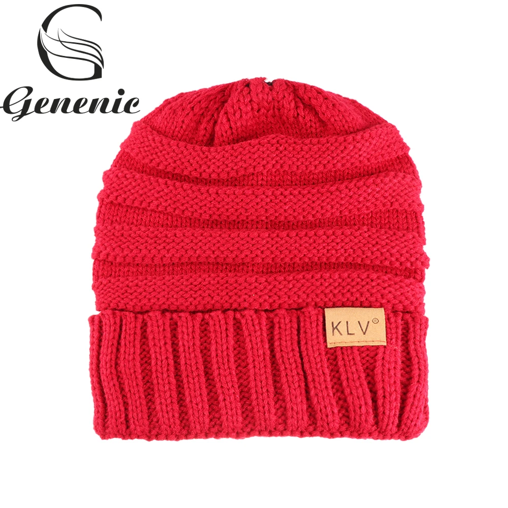 

Women&Kids&Children Soft Stretch Wool Hat Parents Kid Hat Knitted Ponytail Hat Warm Beanie Crochet Caps Outdoor Winter Hat