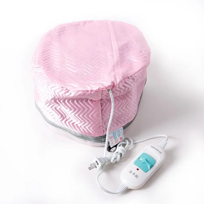 1pcs Electric Pink Thermal Cap Heating Hair Cap Hair Steamer Treatment