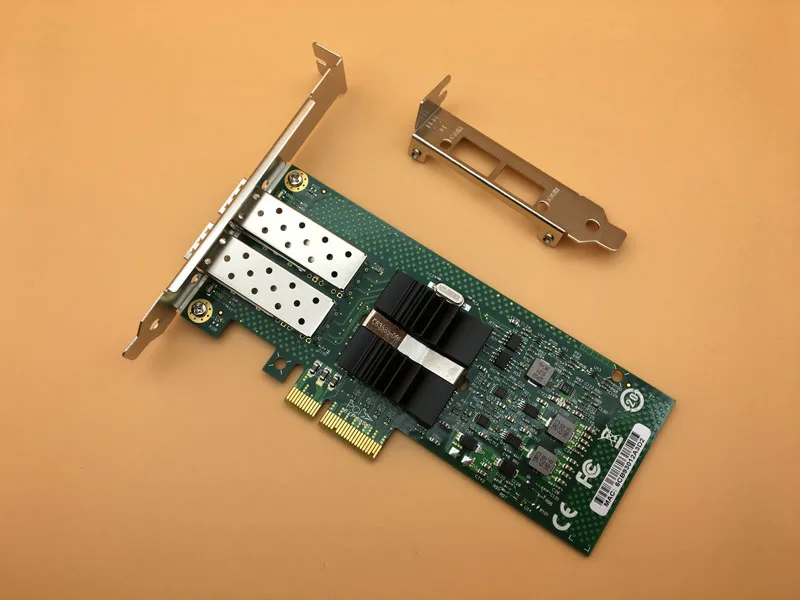 82576 чипсет двухпортовый SFP PCI E X4 волоконный серверный адаптер NIC E1G42EF 1000 МБ