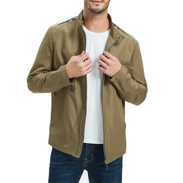 Mens Spring Jackets and Coats Solid Color New 2019 Casual Jacket Men