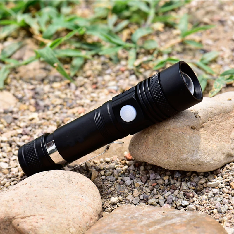 Pocketman ультра яркий XM-L T6 USB светодиодный фонарик 3 режима 3800 люмен масштабируемый светодиодный фонарь 18650 аккумулятор+ зарядное устройство+ USB