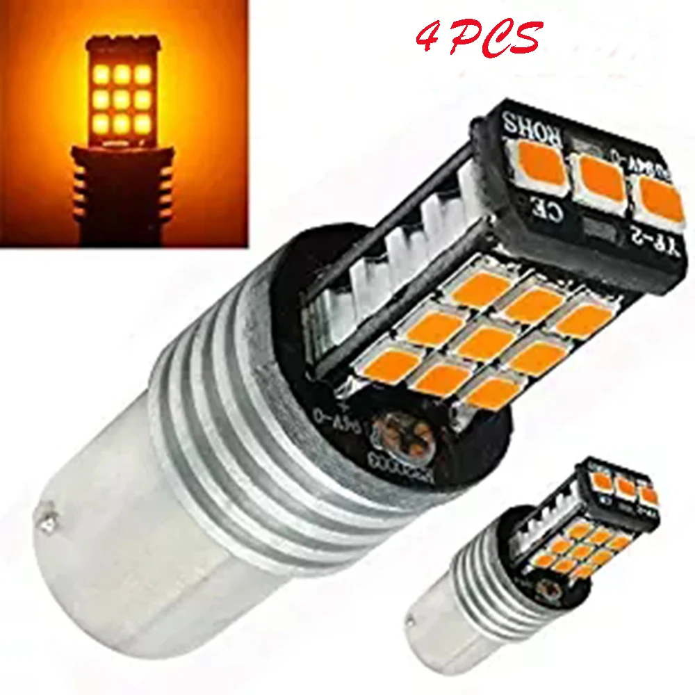 Yushuangyi 4Pcs 1156 / BA15S 21SMD 2835 LED Canbus 6000K Car Light Brake Stop Turn/Side Signal Light Bulb Fog Lamps