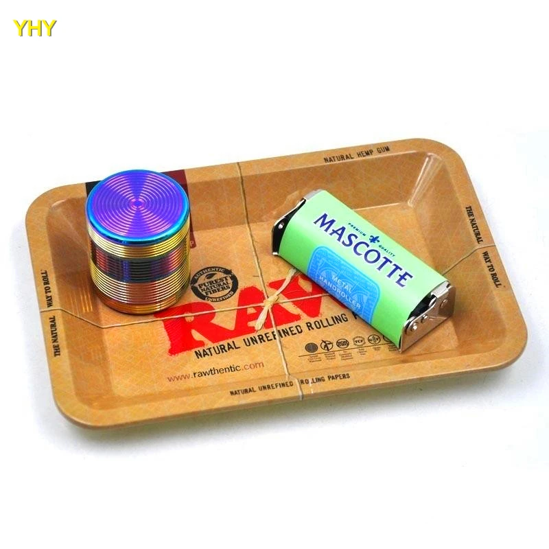 Raw Tray Rolling Tray Metal Cigarette Smoking Rolling Trays Tobacco Plate 02