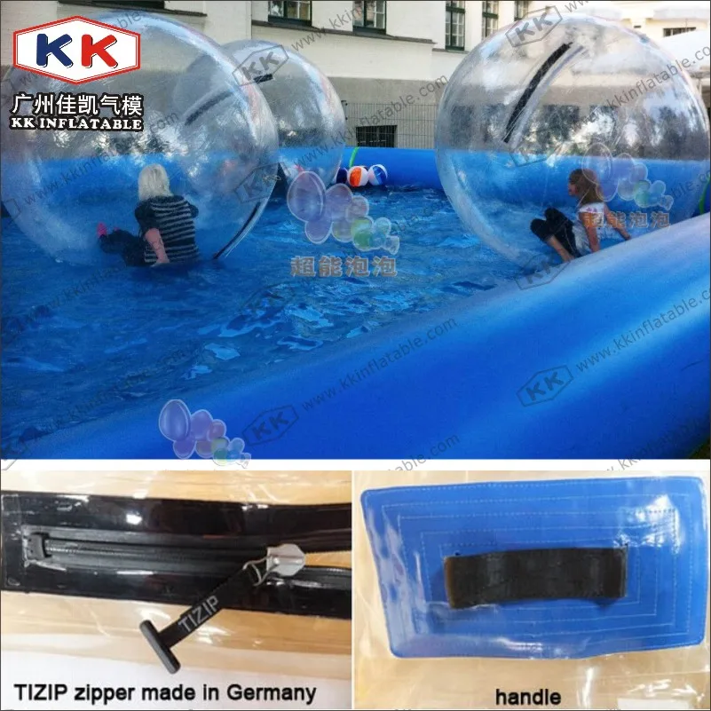 Большой пластиковый детский надувной плавательный бассейн Водный прогулочный мяч цена, балетный танцевальный водный шар арендное использование