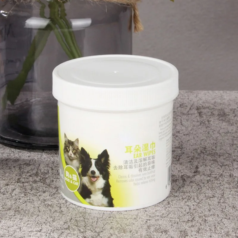 Новый Pet Ear Cleaner салфетки для собак остановить зуд щадящая чистка держать гигиены 100 шт./лот