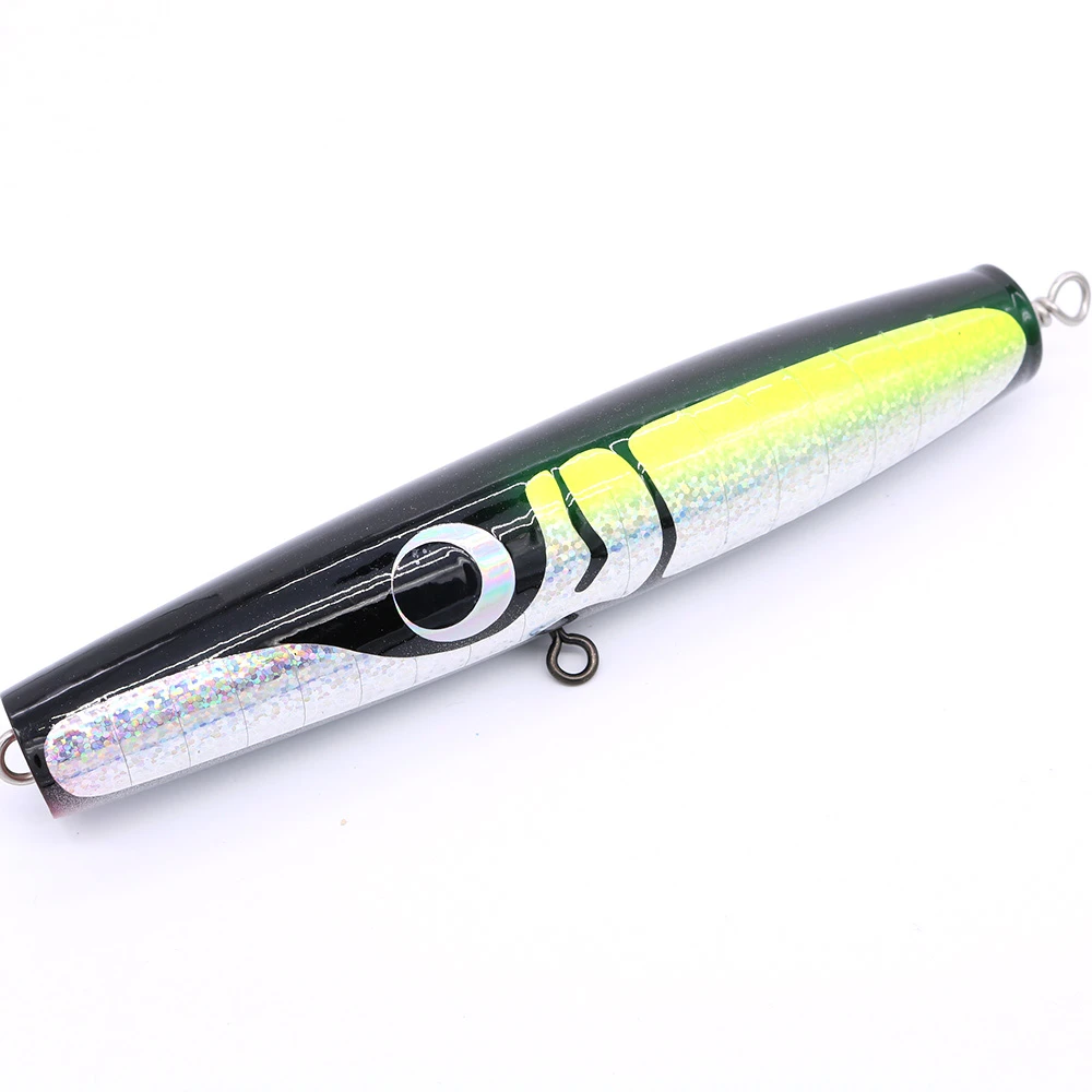 ハンドメイド海水鉛筆ポッパー釣りルアー 80 グラム表面ウッド Gt スティックルアー Fishing Lures Aliexpress