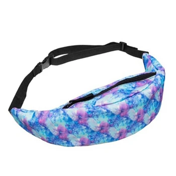 

Fashion Sports Hiking Running Belt Waist Bag Pouch Zip Fanny Pack(sky blue)