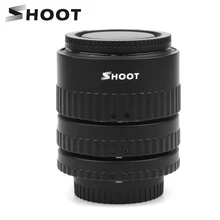 SHOOT Metal Mount Plastic Auto Focus N-AF Macro Extension Tube Set 12mm 20mm 36mm Black For NIKON SLR Cameras Nikon D7100 D5100