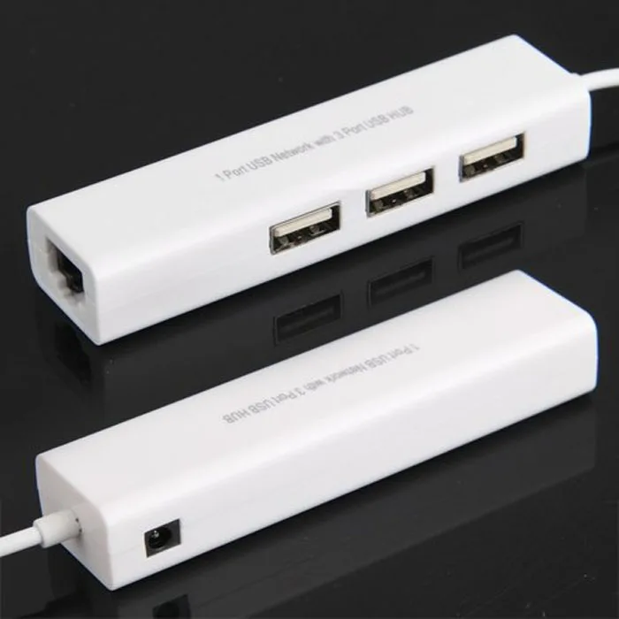 

Kinganda NEW USB Hub High Quality USB Hub USB to RJ45 Lan Card Ethernet Network Adapter Cable+3 Port Hub for Win 8 7 XP #3 L0408