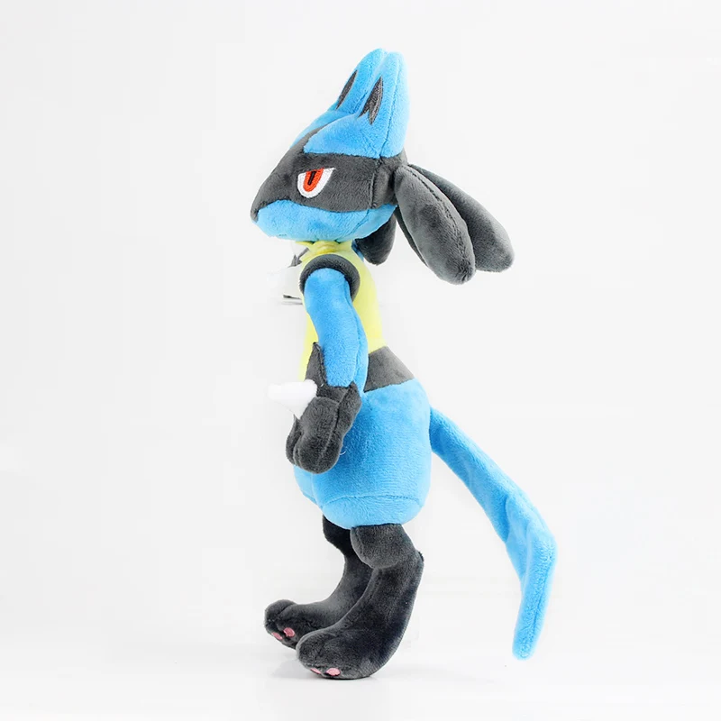 31 см Lucario плюшевые игрушки синий цвет мультфильм мягкие куклы животных для детей подарок