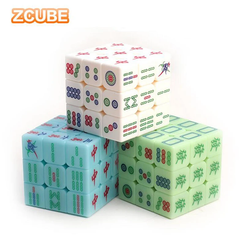 3x3x3 Zcube магические кубики в китайском стиле маджонг Кубики головоломки гладкие