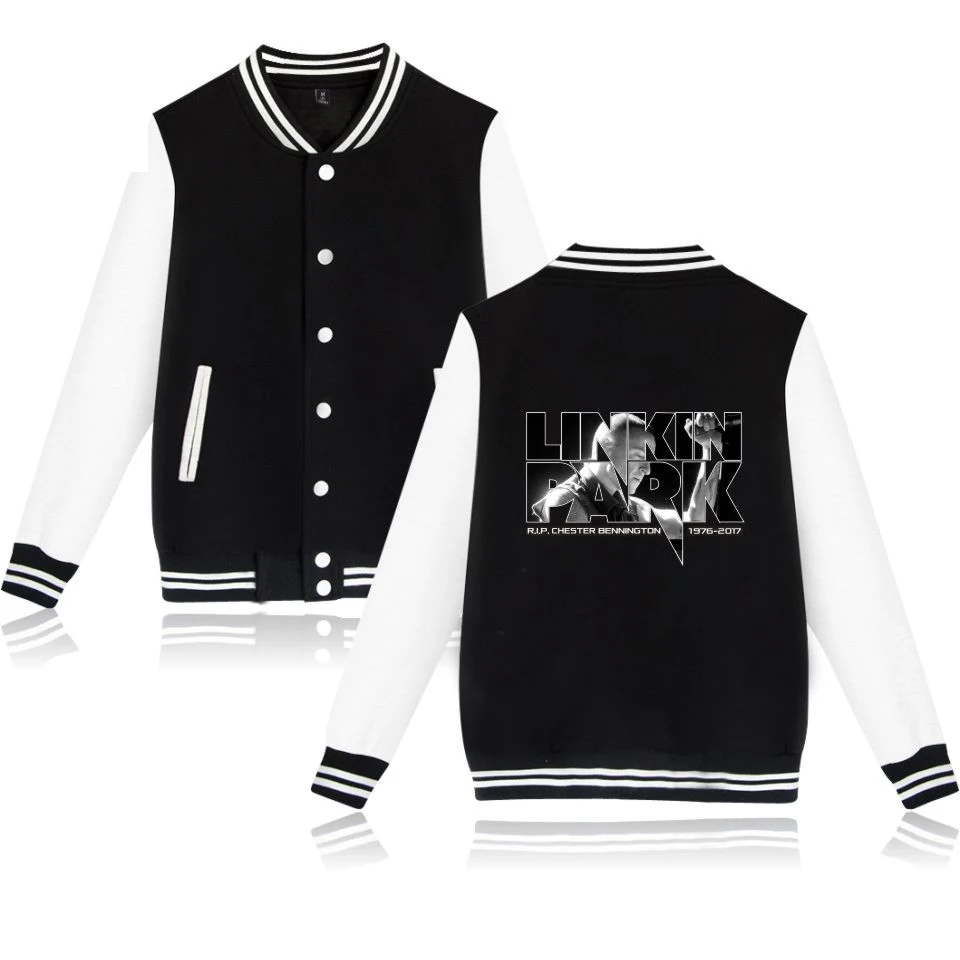 2017 New LinKin Park font b Jacket b font Woman Plus Size Clothing Baseball font b