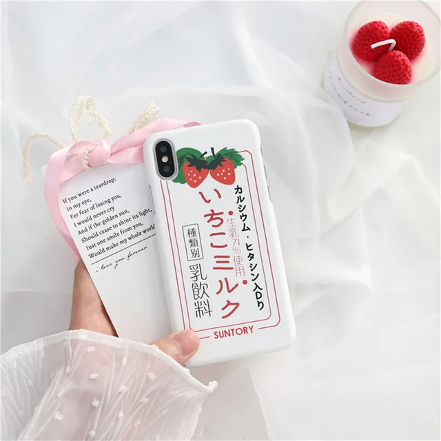 Kawaii Strawberry Milk iPhone Case  1