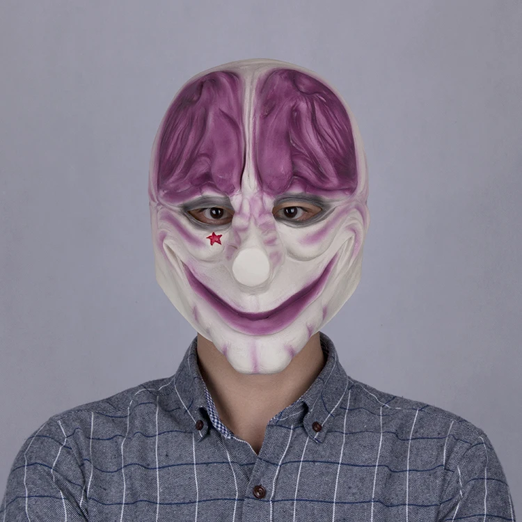 Game Payday The Heist Mask Latex Cosplay Dallas  Chains Hoxton Wolf Masks for Halloween Christmas Party (2)