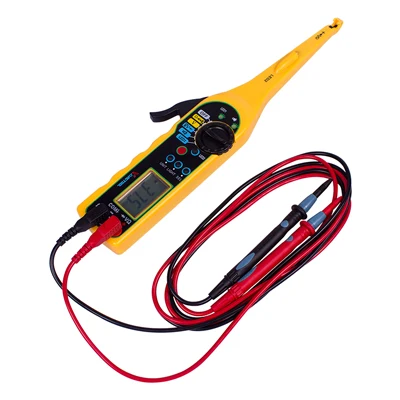 Многофункциональный тестер цепи MS8211 мультиметр диагностический инструмент 0 В-380 В напряжение мультиметр с лампой ремонт автомобиля Автомобильный Электрический - Цвет: MS8211 Yellow